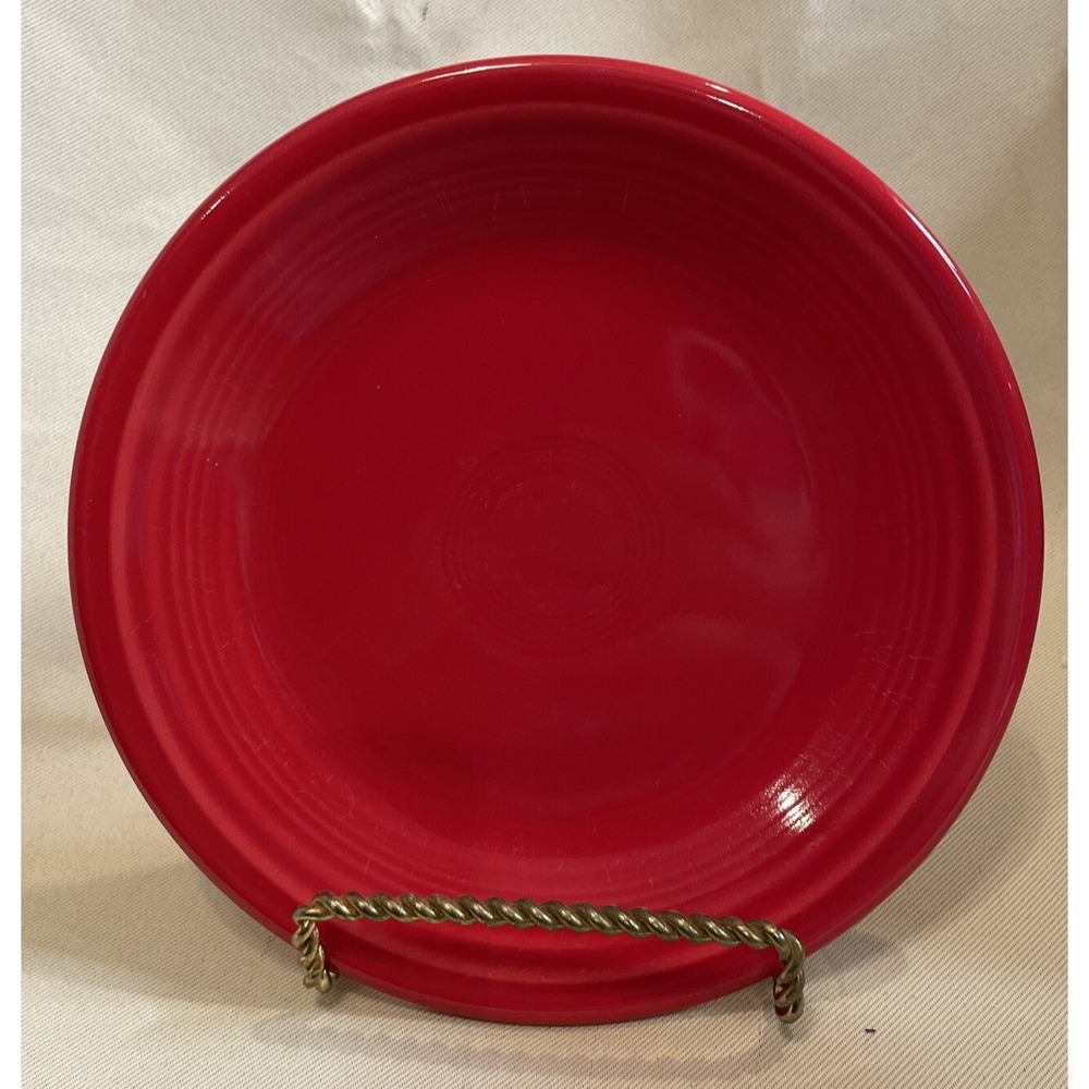Fiestaware Scarlet Red Salad‎ Dessert Plate Fiesta 7 1/4" USA HLC Lead Free